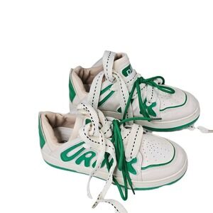 Dpide White‎ and Green Sneakers Urban Style Trendy Fashion Women's Shoes